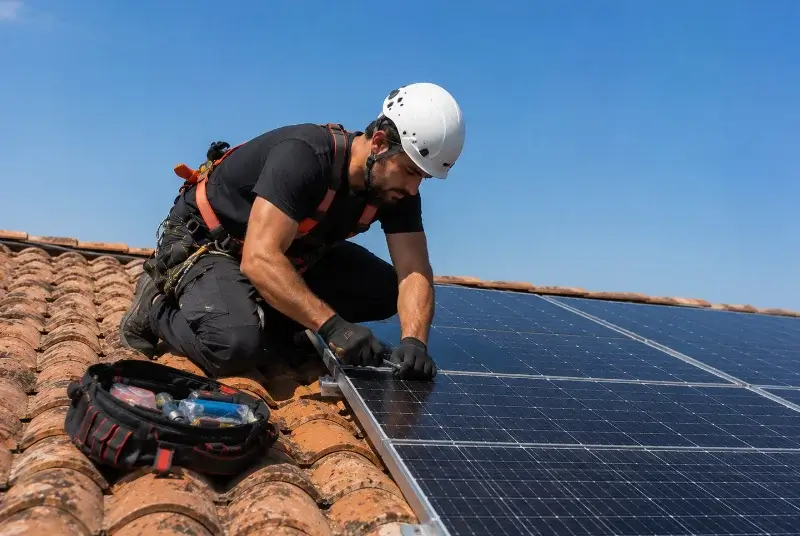 Maintenance et monitoring de panneaux solaires à Tiercé